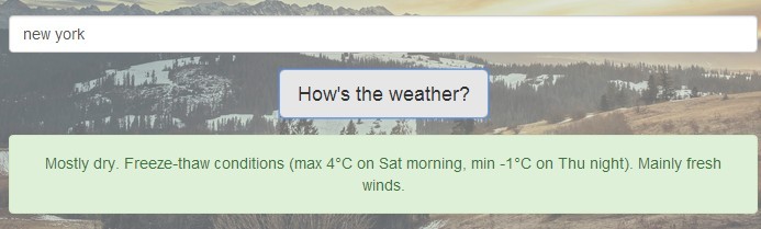 jQuery Weather-Checker